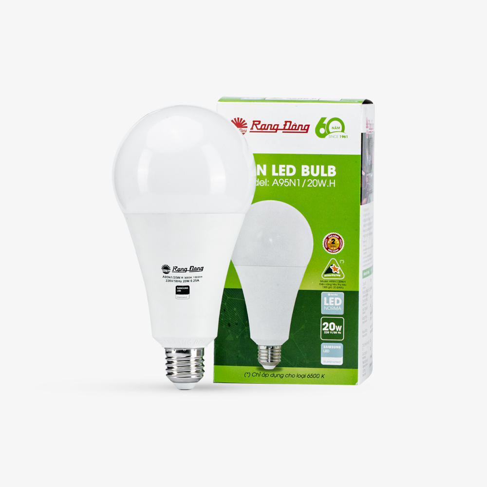 Đèn bulb A95N1/20W.H Rạng Đông 20w